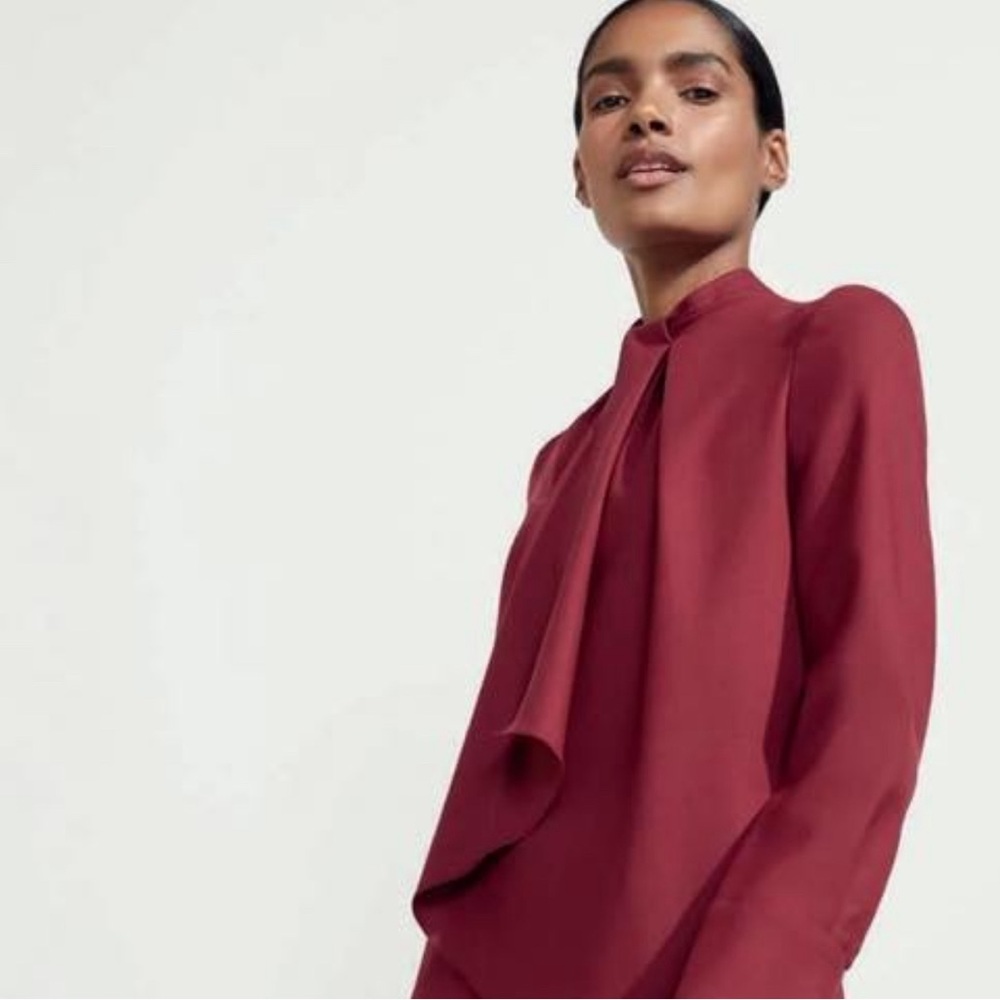 The Fold Farringdon virgin wool midi dress